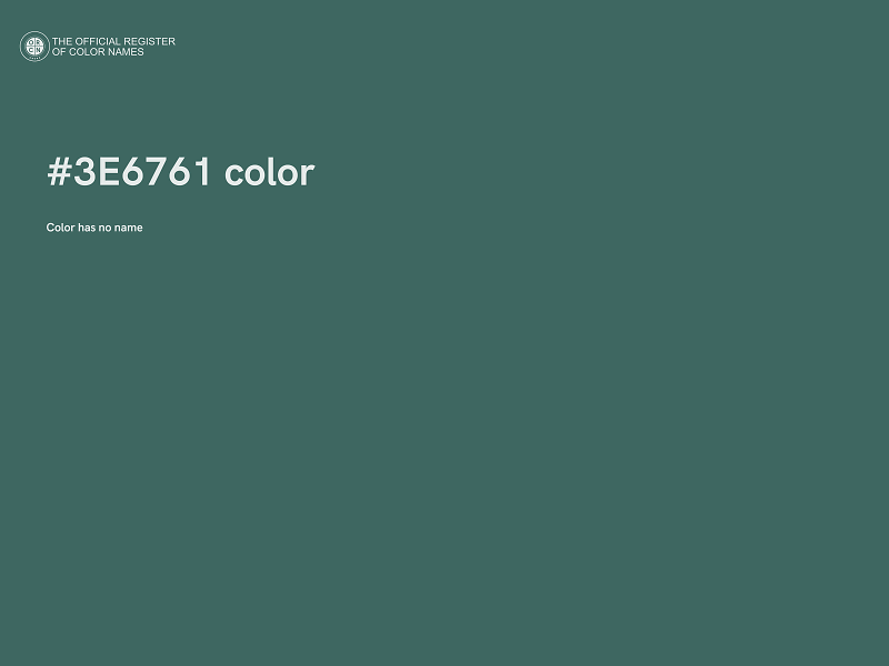 #3E6761 color image