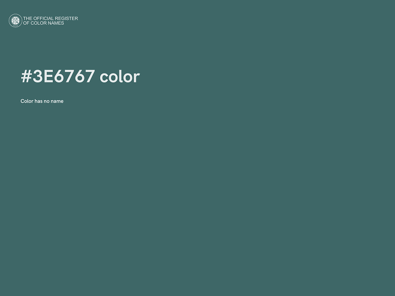 #3E6767 color image