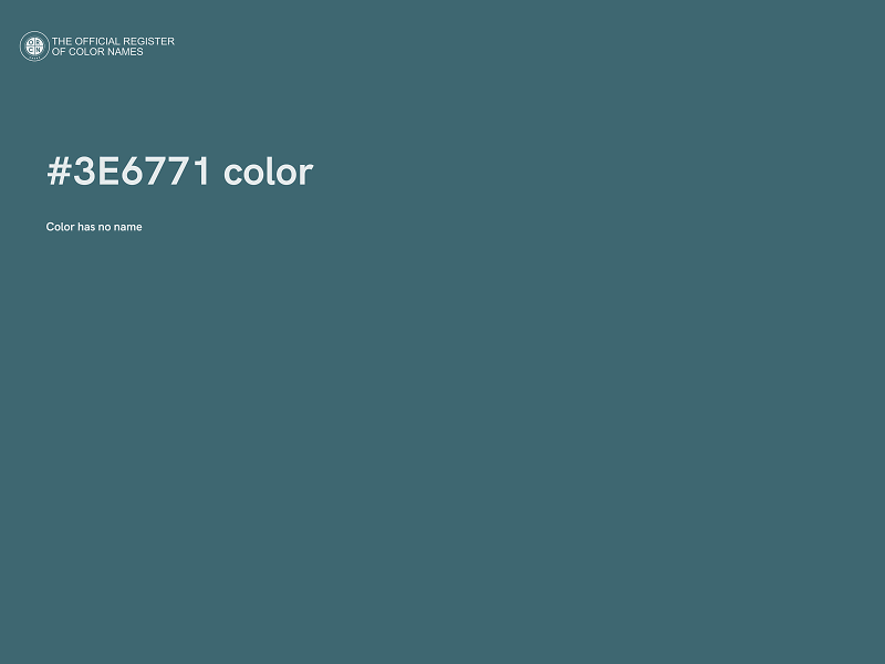 #3E6771 color image
