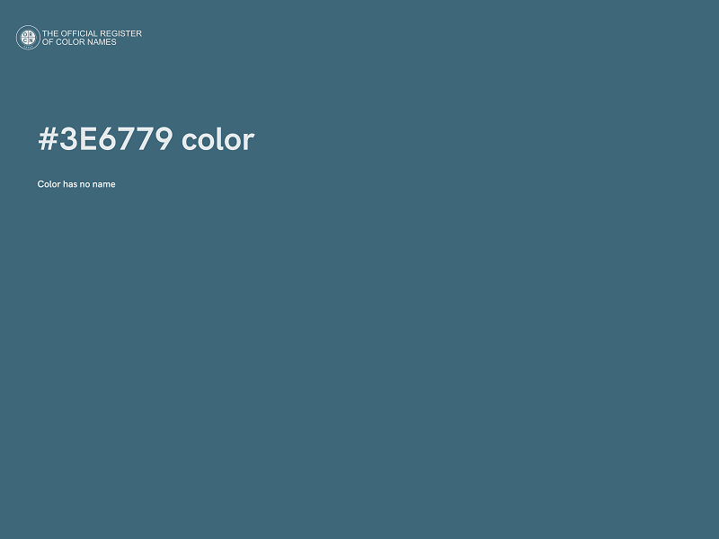 #3E6779 color image