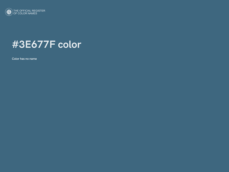 #3E677F color image