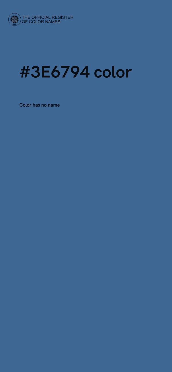 #3E6794 color image