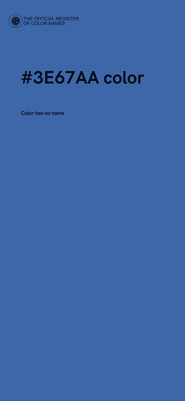 #3E67AA color image