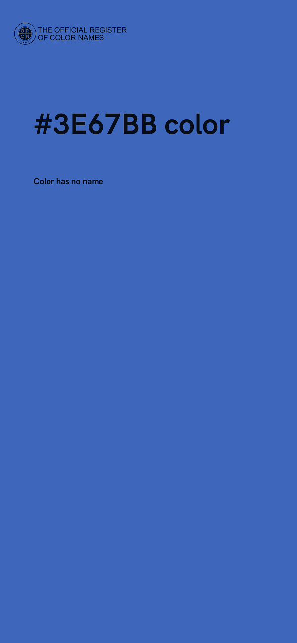#3E67BB color image