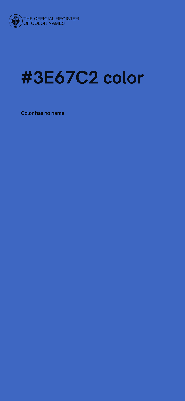 #3E67C2 color image