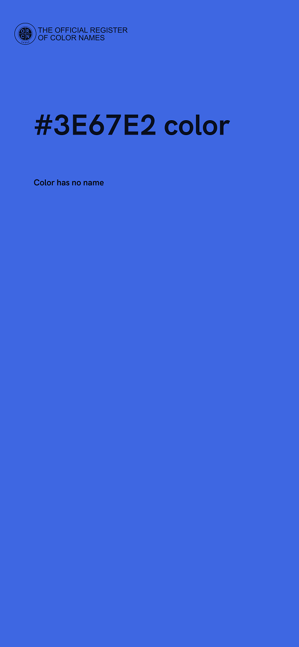 #3E67E2 color image