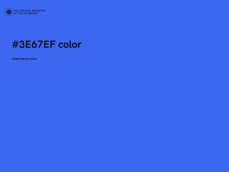 #3E67EF color image