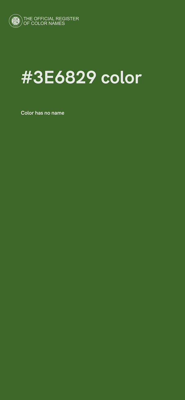 #3E6829 color image