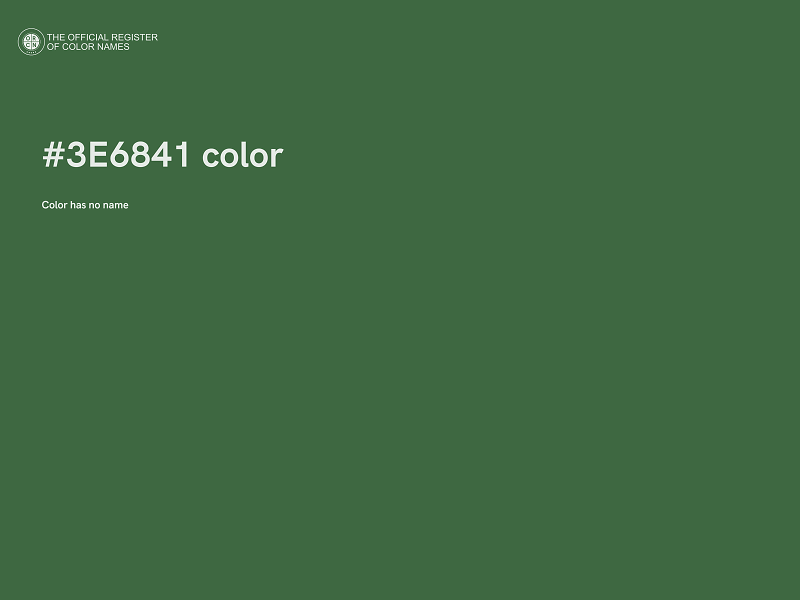 #3E6841 color image