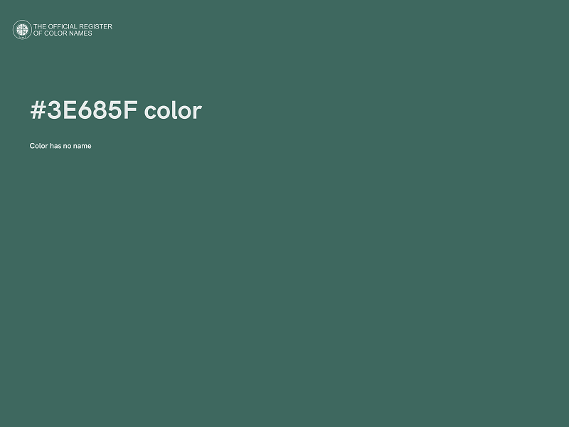 #3E685F color image