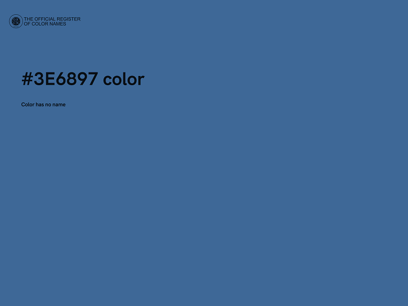 #3E6897 color image