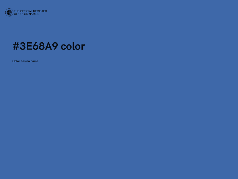 #3E68A9 color image