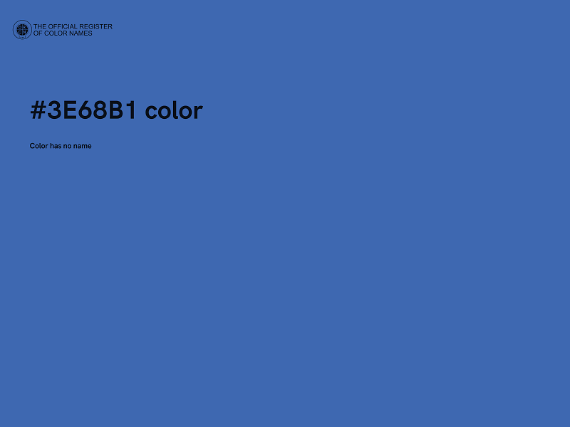 #3E68B1 color image