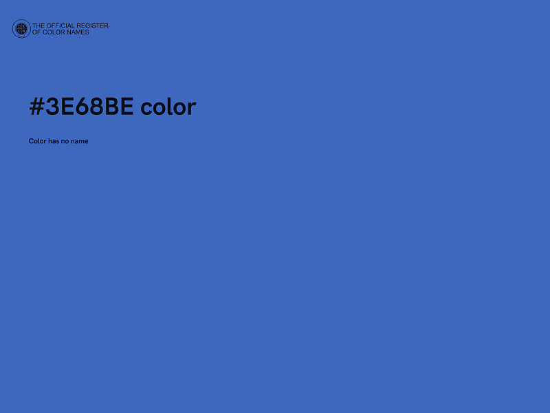#3E68BE color image