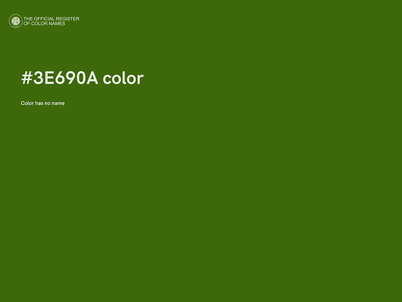 #3E690A color image