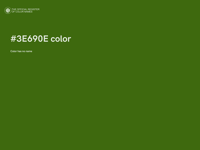 #3E690E color image