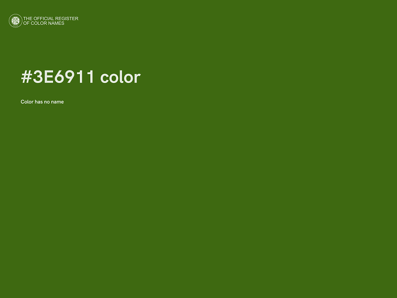 #3E6911 color image