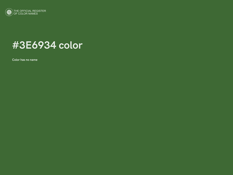 #3E6934 color image