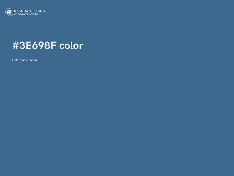#3E698F color image