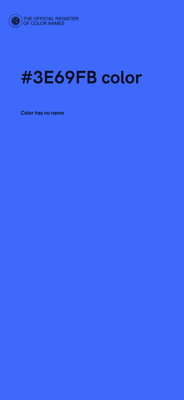 #3E69FB color image