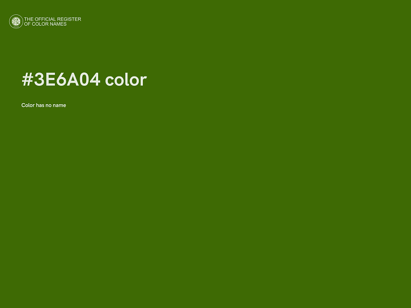 #3E6A04 color image