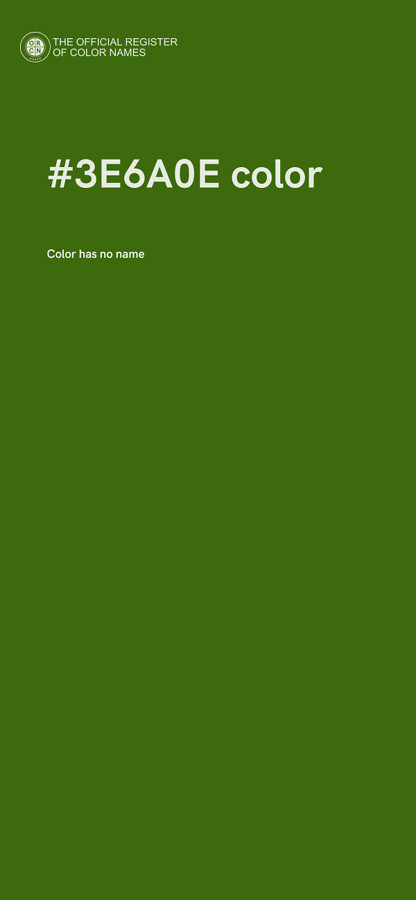 #3E6A0E color image