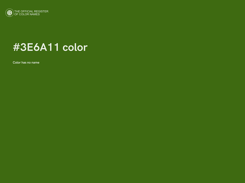 #3E6A11 color image