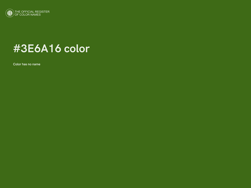 #3E6A16 color image