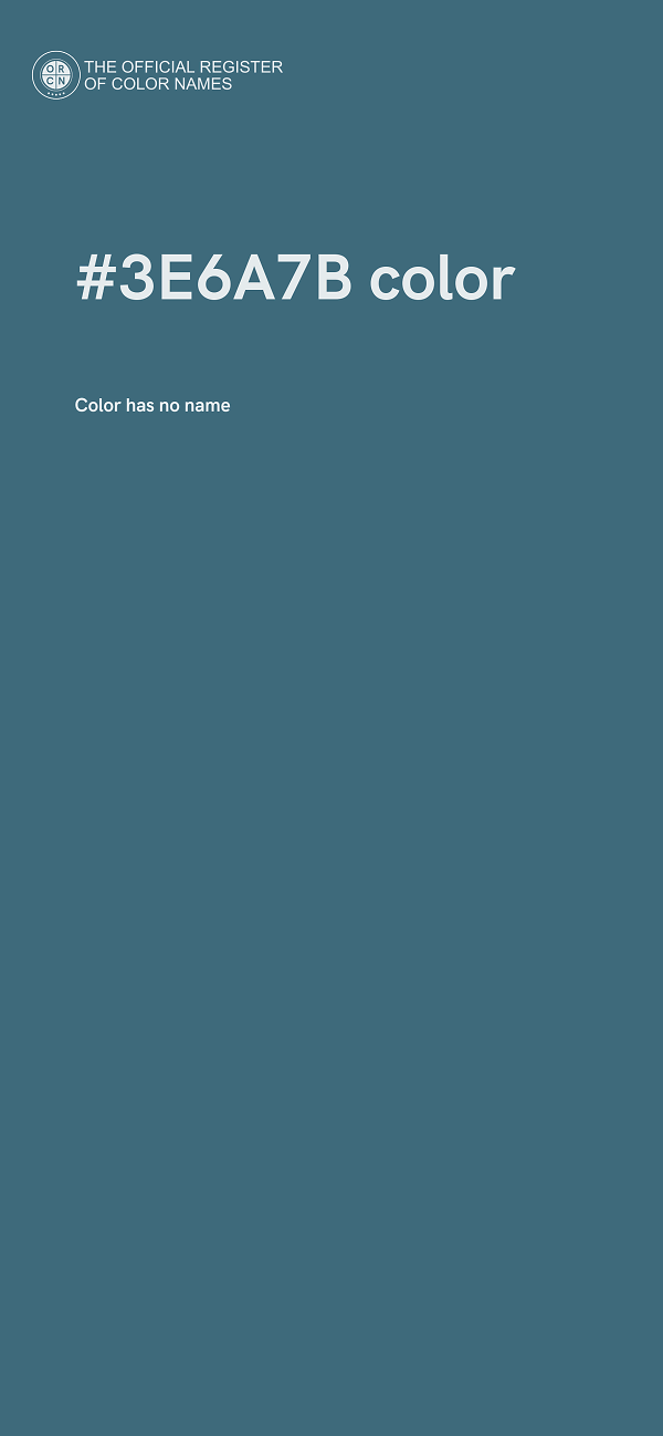 #3E6A7B color image