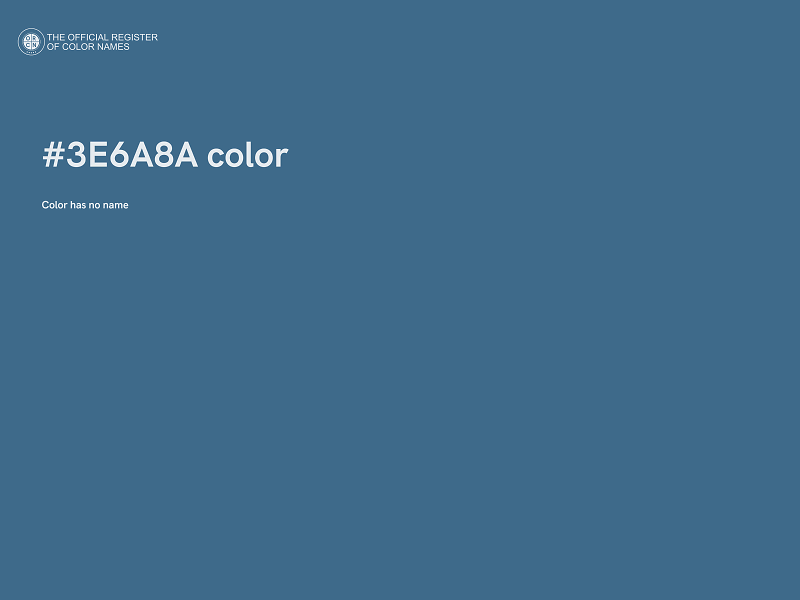 #3E6A8A color image