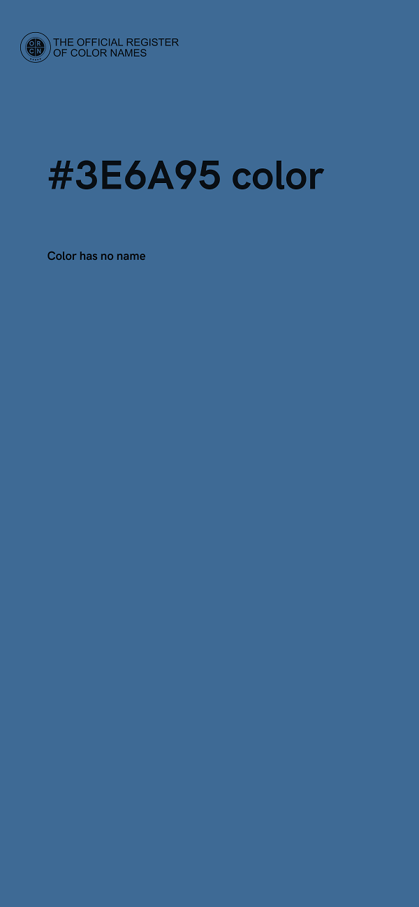 #3E6A95 color image