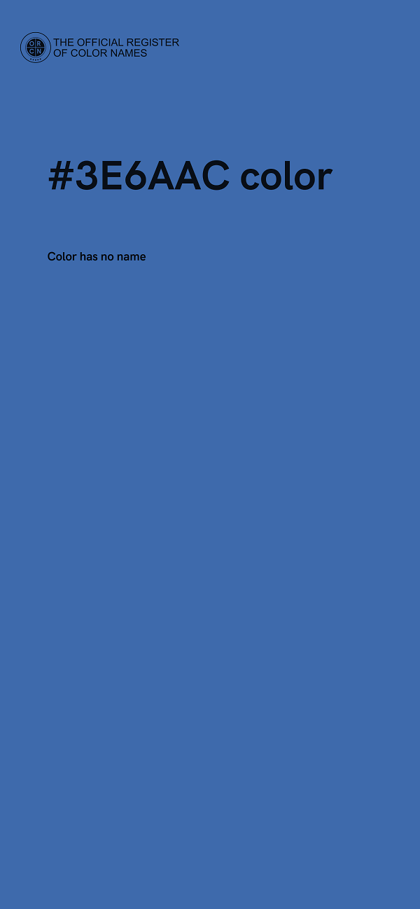 #3E6AAC color image