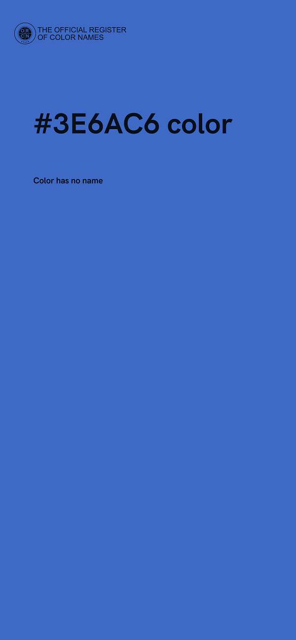 #3E6AC6 color image