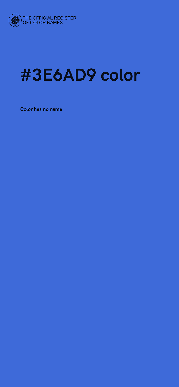 #3E6AD9 color image