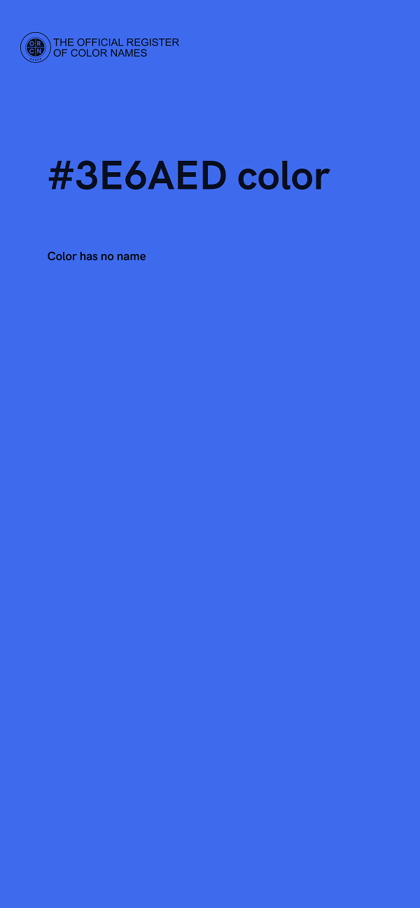 #3E6AED color image