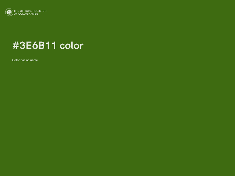 #3E6B11 color image