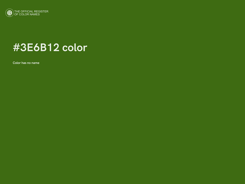 #3E6B12 color image