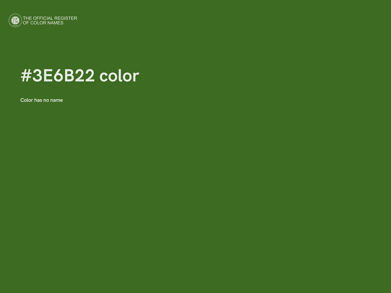 #3E6B22 color image