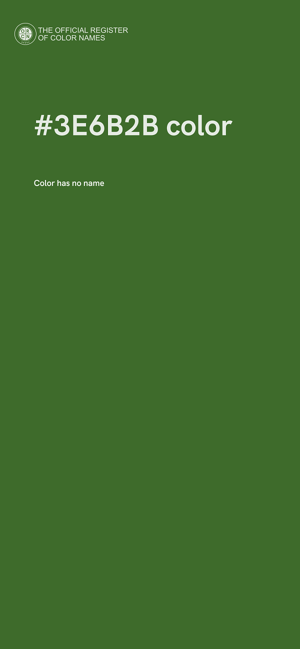 #3E6B2B color image