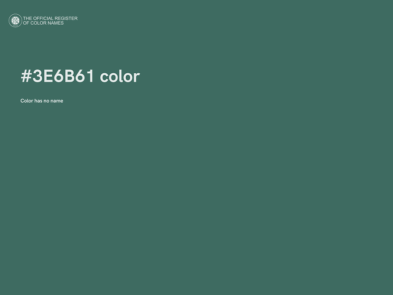 #3E6B61 color image