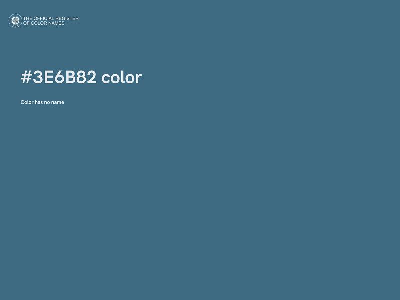 #3E6B82 color image