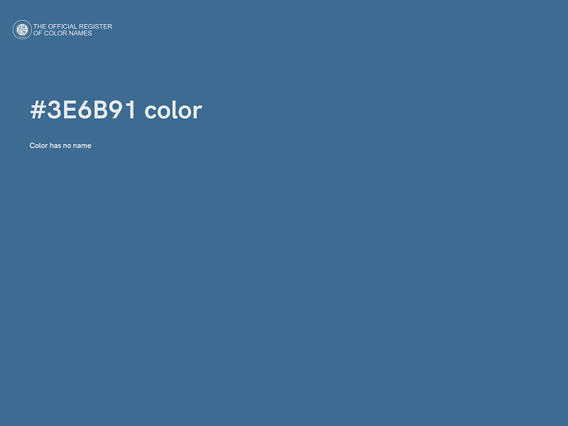 #3E6B91 color image