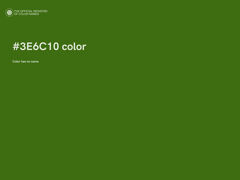 #3E6C10 color image