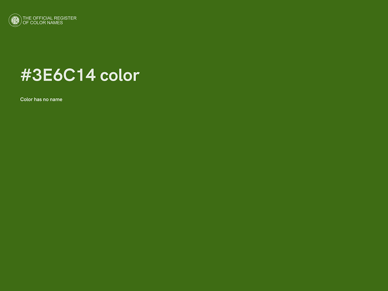 #3E6C14 color image