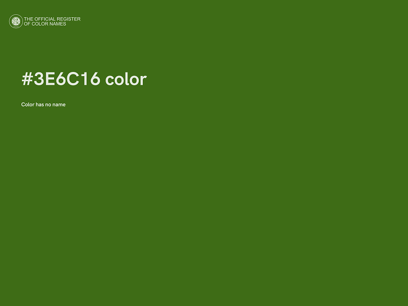 #3E6C16 color image