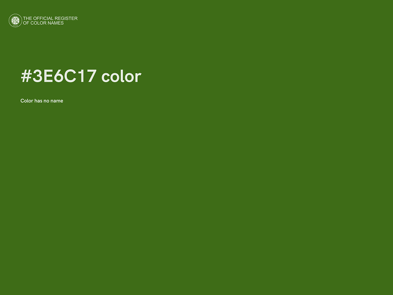 #3E6C17 color image