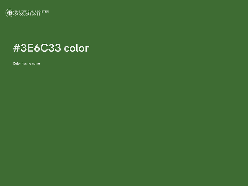 #3E6C33 color image