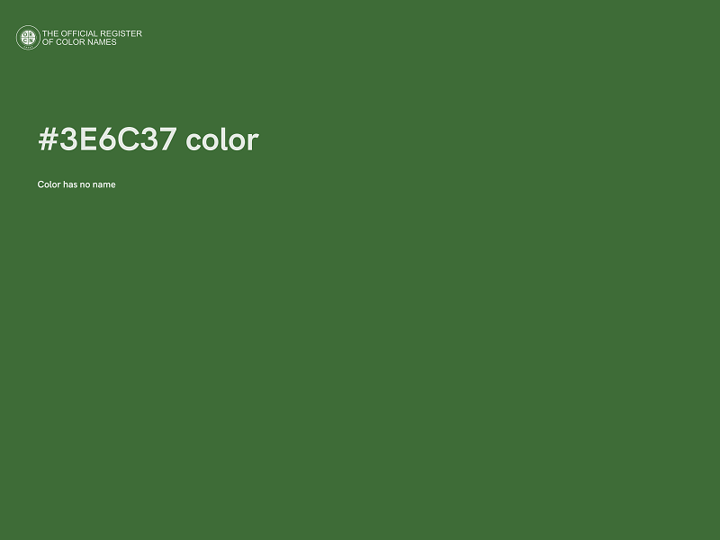 #3E6C37 color image