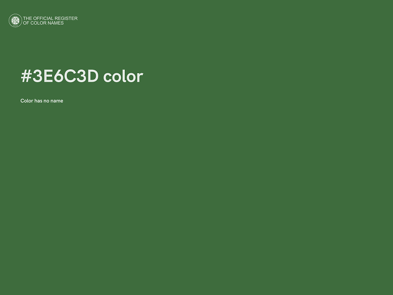 #3E6C3D color image