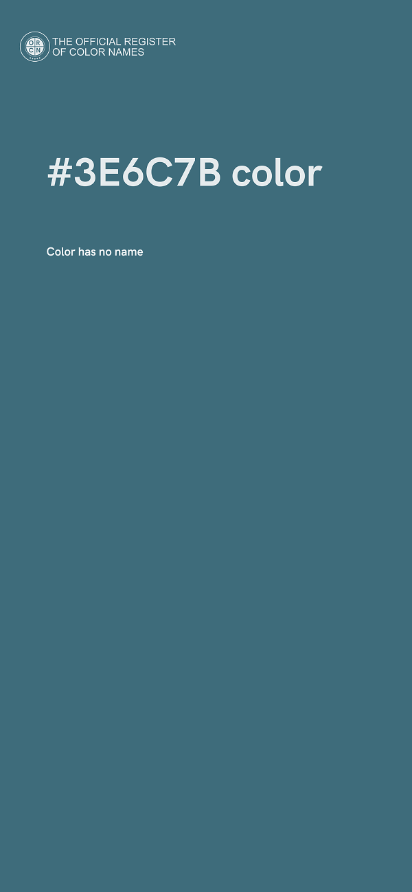 #3E6C7B color image